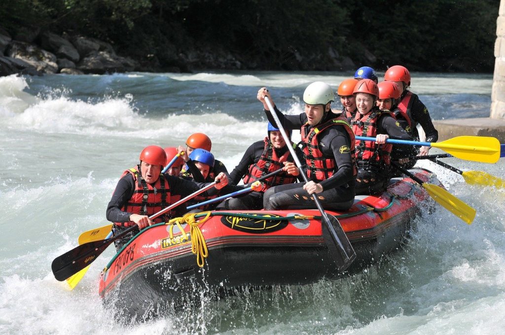 activité rafting montagne plâtre