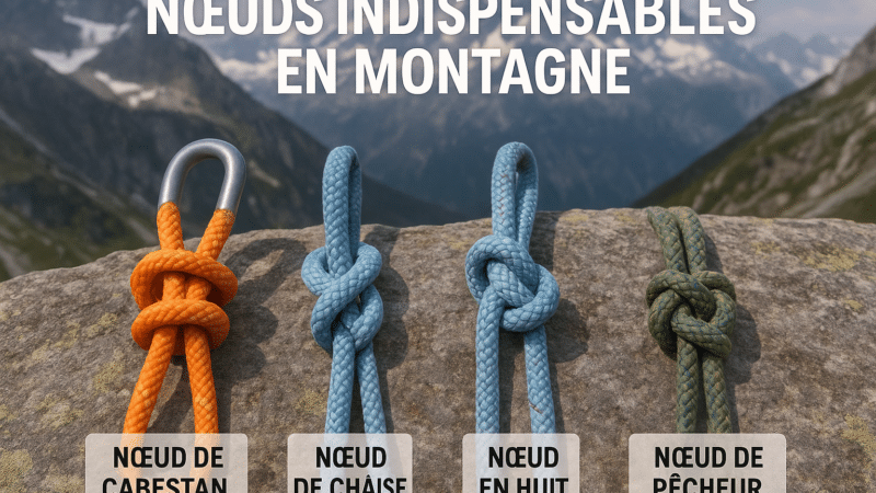 10 nœuds indispensables en montagne